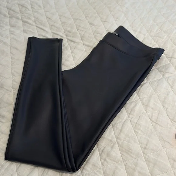 Express Dark Gray Leather Legging - Picture 3 of 8